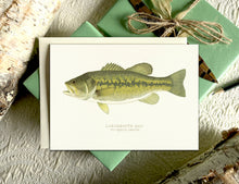 Watercolor Lake Fish Greeting Cards - 5 Pack, Variety of Note Cards